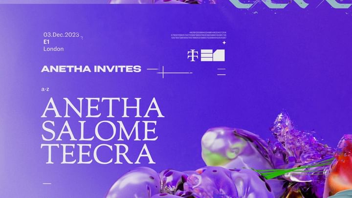 Cover for event: Teletech London: Anetha Invites at E1