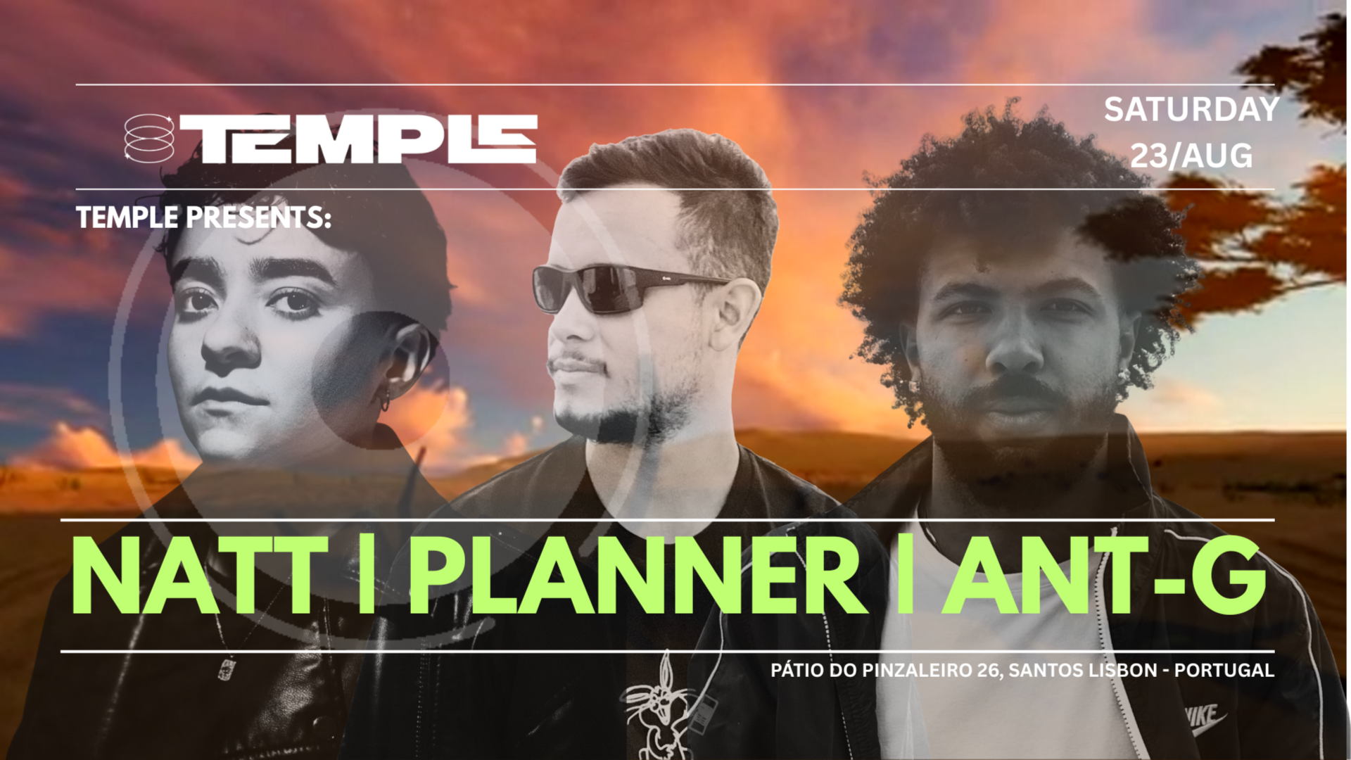 TEMPLE PRESENTS: NATT X PLANNER X ART-G image