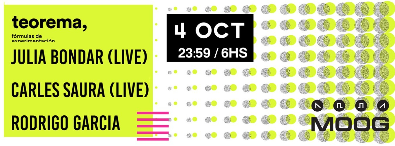 TEOREMA FESTIVAL: JULIA BONDAR live + CARLES SAURA live + RODRIGO image