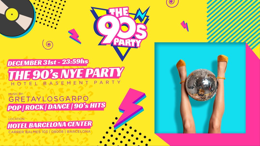 The 90's NYE Hotel Party -Eventplakat