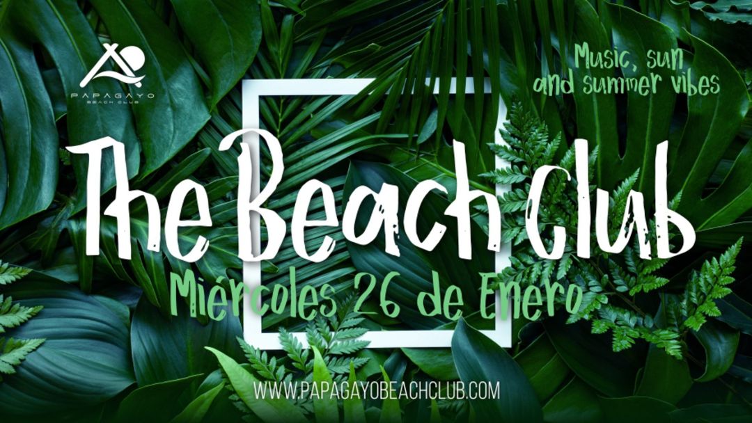 The Beach Club 19:00 a 00:00 event cover