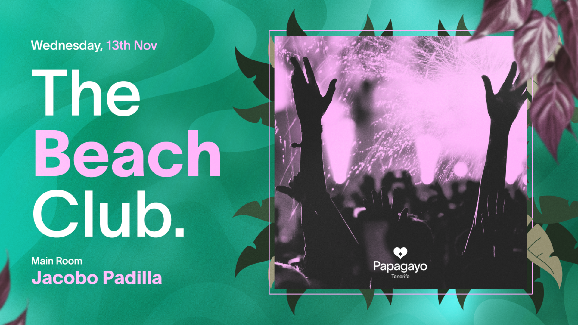 The Beach Club · Wed. 13th November