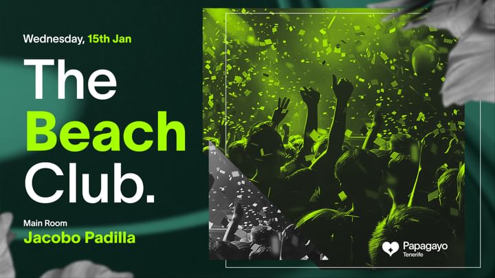 Cover for event: The Beach Club · Wed. 15th January