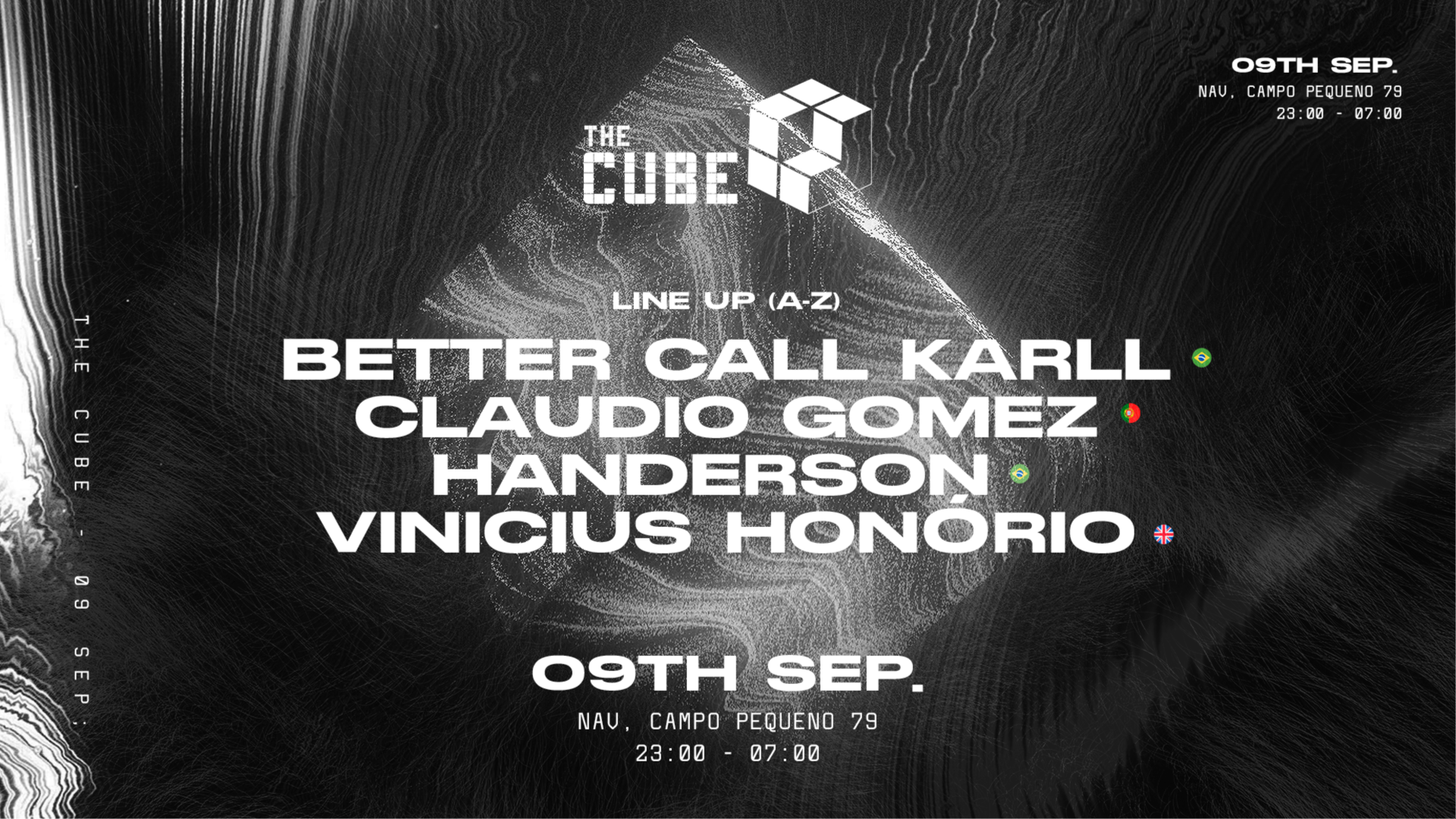 The Cube w/ Vinicius Honório (UK), Better Call Karll (BR), Cláudio Gomez (PT), Handerson (BR) image