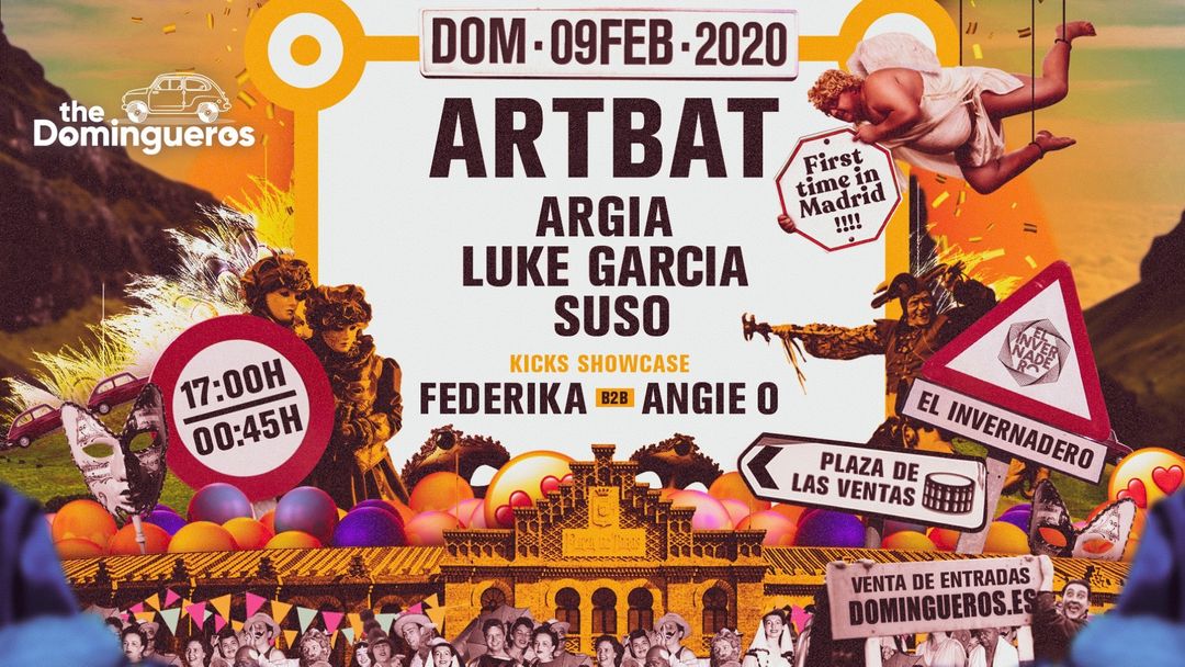 The Domingueros presentan ARTBAT-Eventplakat