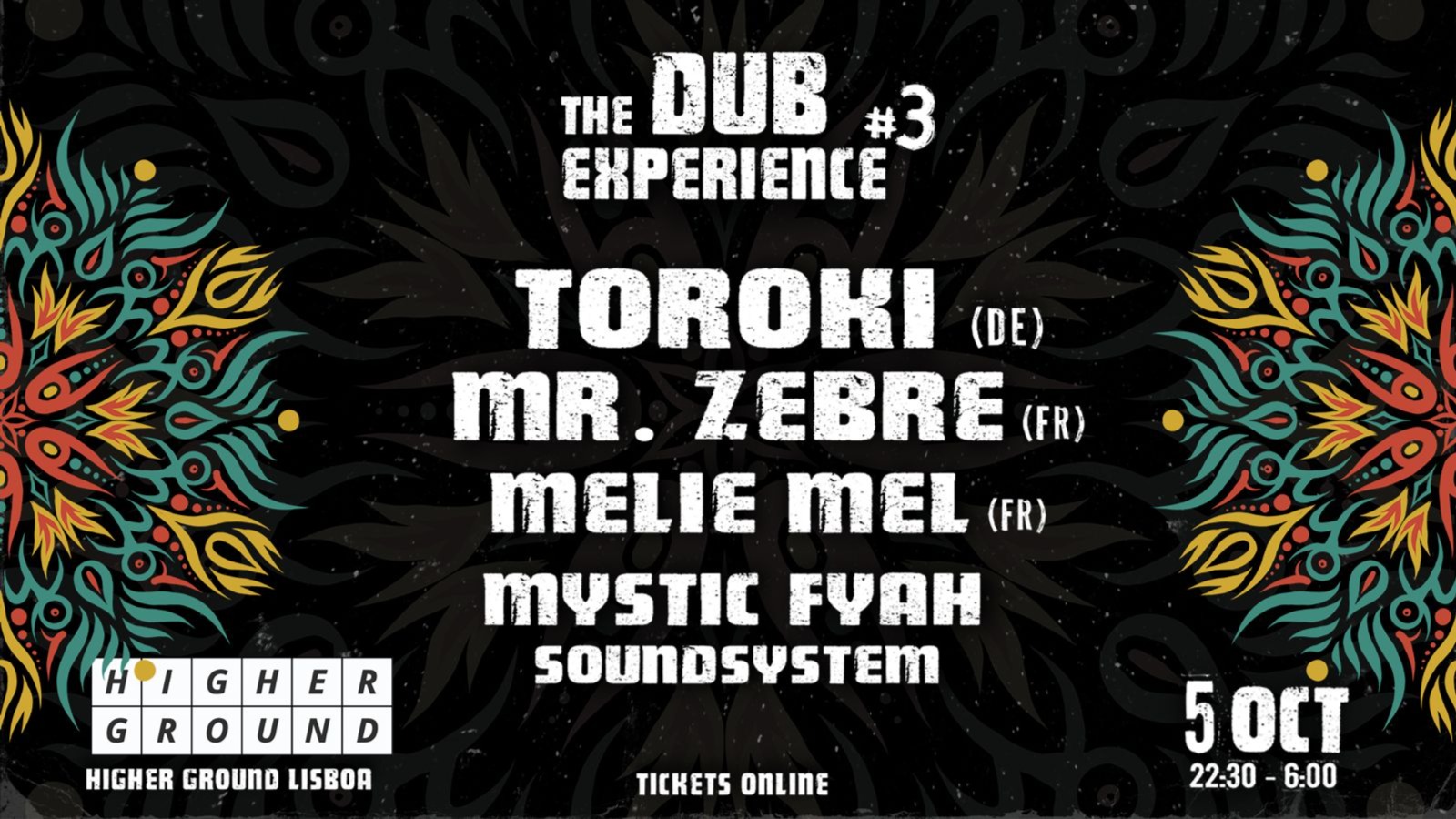 THE DUB EXPERIENCE #3 - TOROKI, MR. ZEBRE AND MELIE MEL image