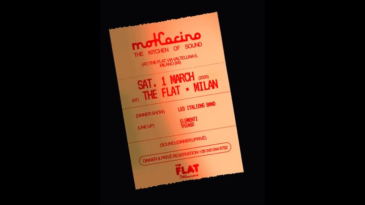 Cover for event: THE FLAT X MOKACINO