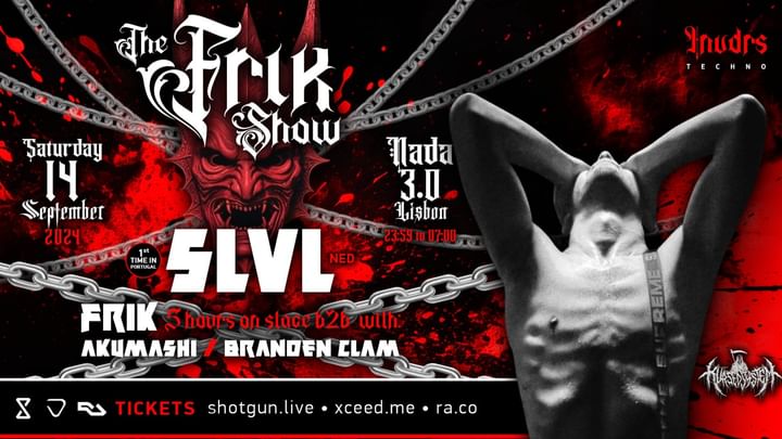 Cover for event: The FRIK SHOW with SLVL & Frik 5h set @ NADA 3.0