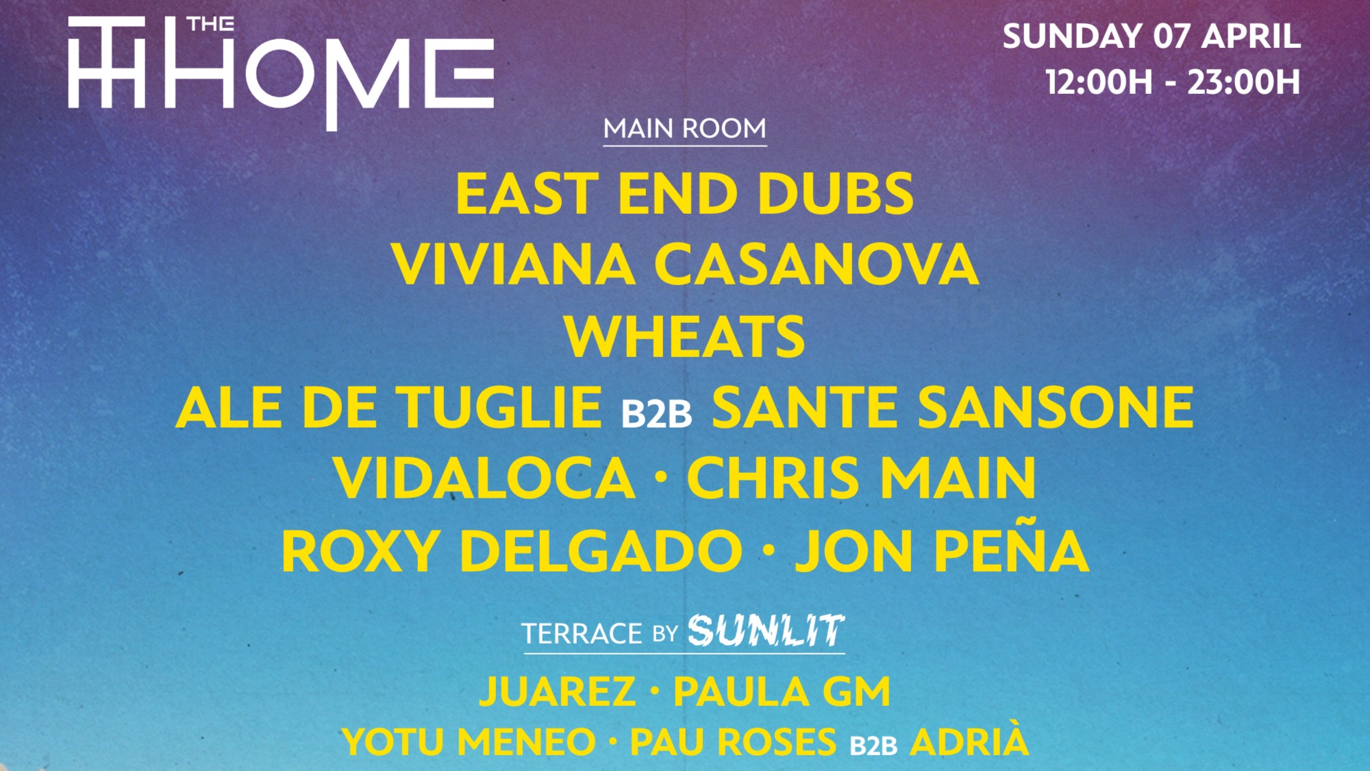 THE HOME Open Air Festival with East End Dubs, Viviana Casanova, Wheats y más image