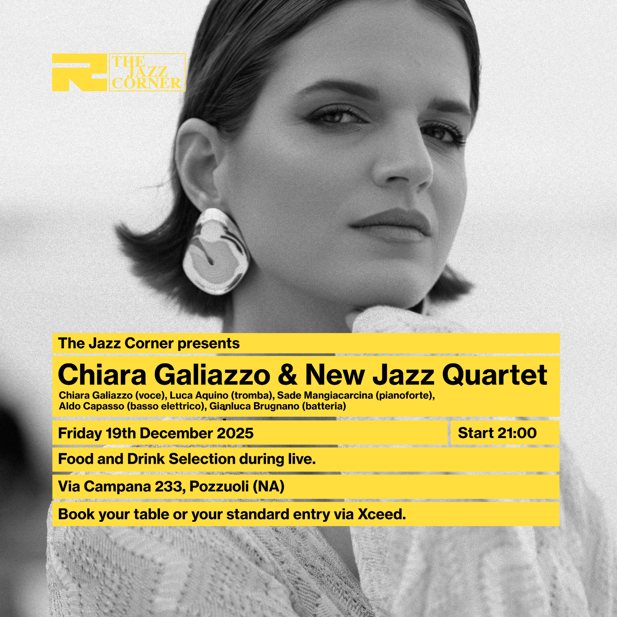 The Jazz Corner presents Chiara Galiazzo & New Jazz Quartet image