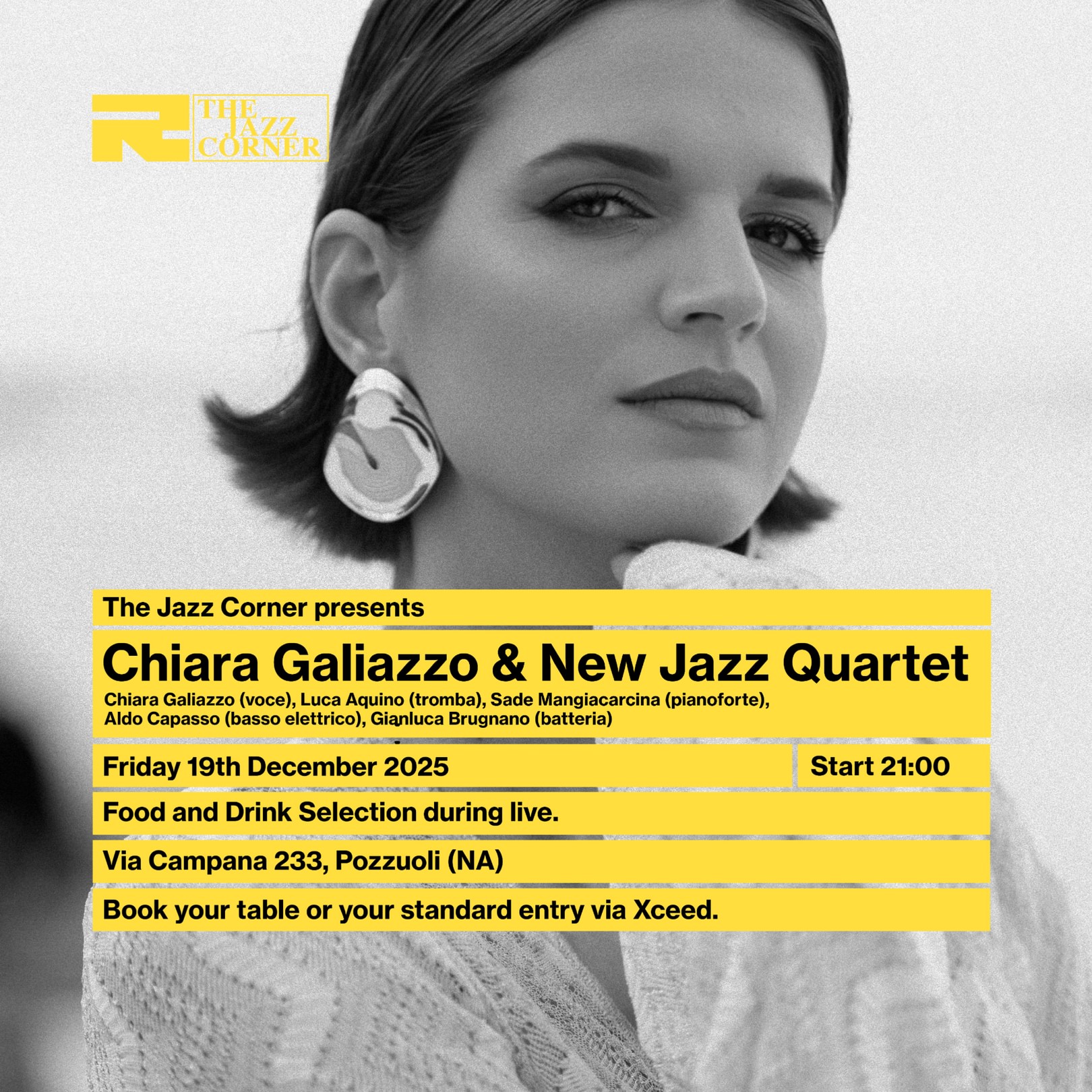 The Jazz Corner presents Chiara Galiazzo & New Jazz Quartet image
