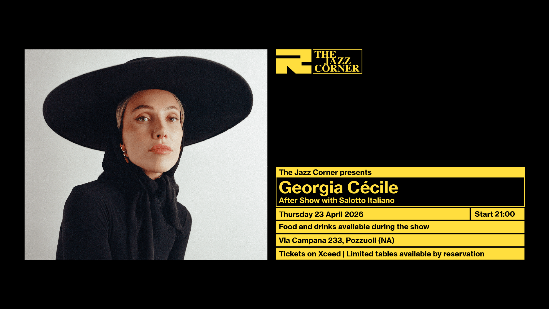 Cartel oficial del evento The Jazz Corner presents Georgia Cecile