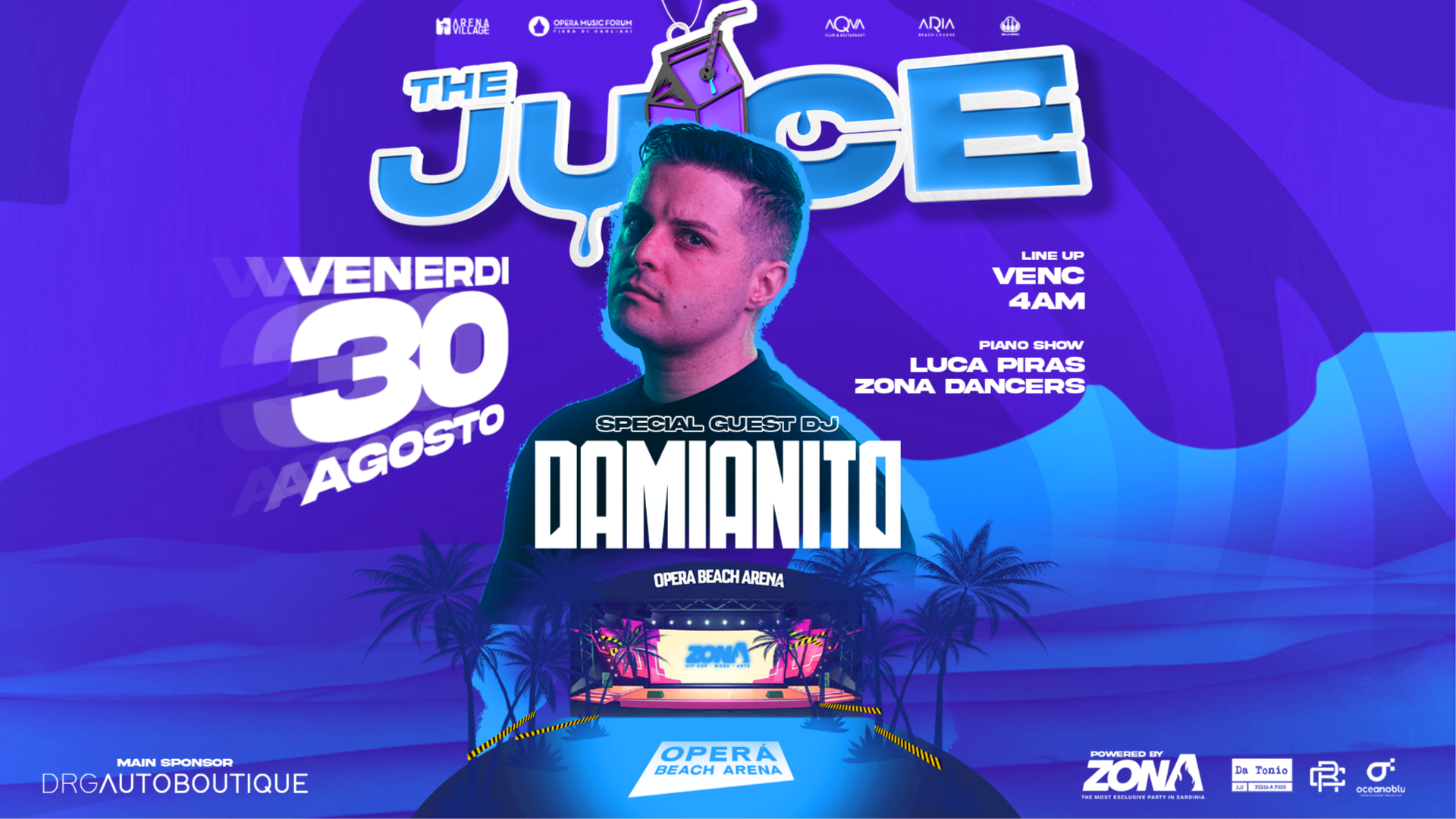 THE JUICE - VENERDI 30 Agosto - guest DAMIANITO image