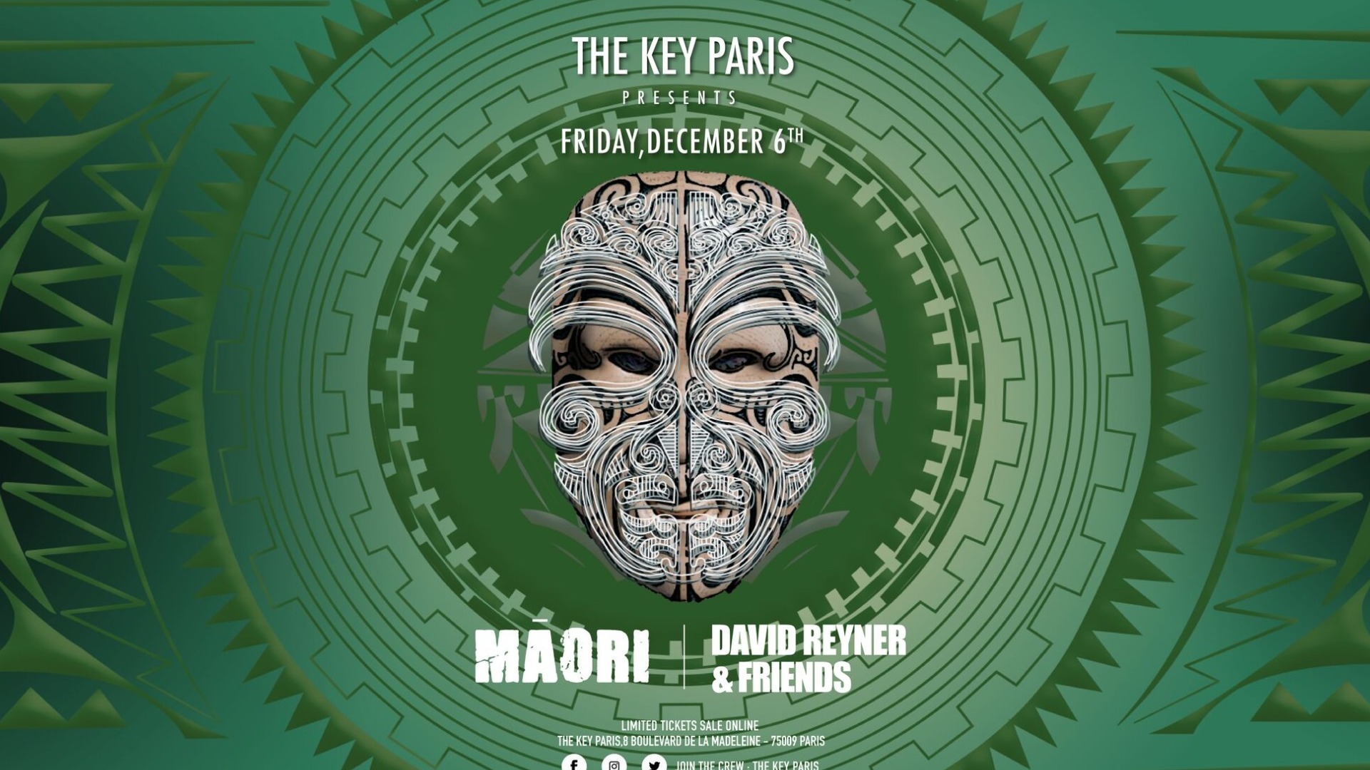 The Key presents : MAORI with David Reyner & Friends image