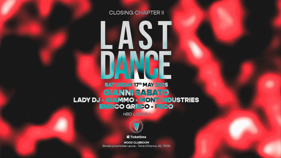 LAST DANCE (CLOSING SEASON)-Eventplakat