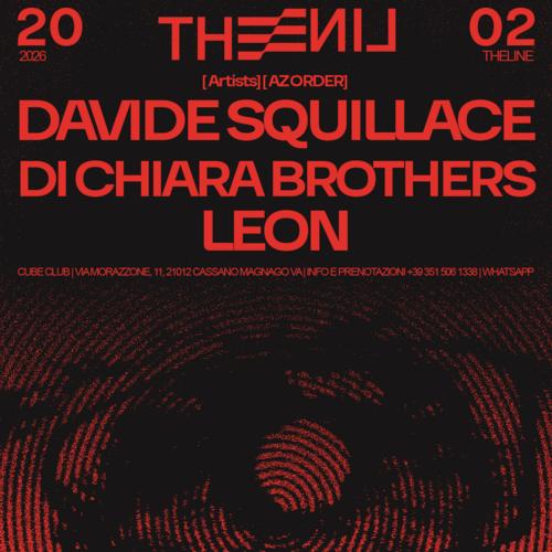 Locandina THE LINE B2B Davide Squillace — Fri. 20/02