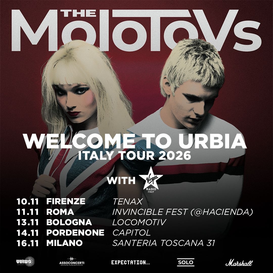 The Molotovs Live @ Hacienda - Roma | 11 Novembre 2026 image