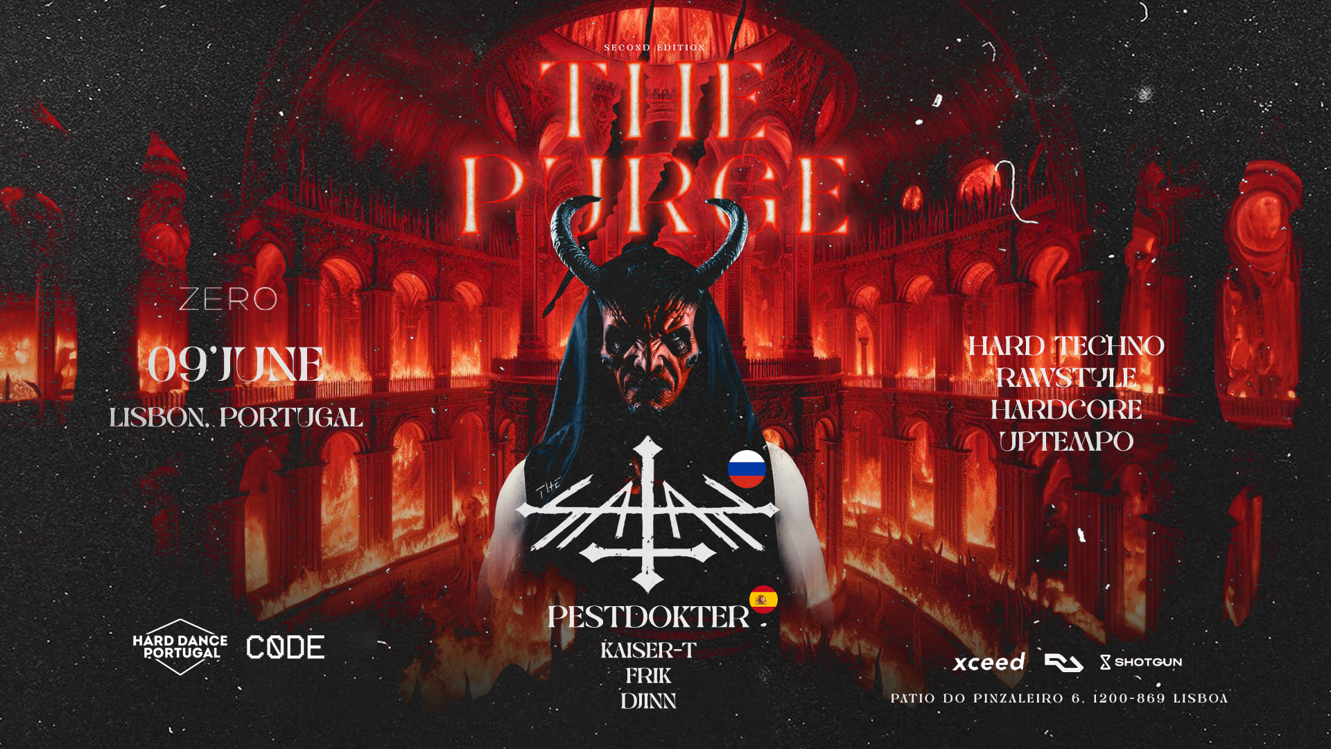 THE PURGE ll - C0DE & HARDDANCEPORTUGAL | HARDTECHNO & HARDCORE FEAST image