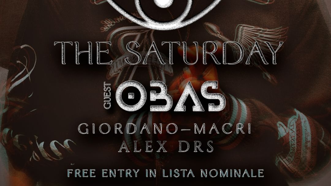 Cartel del evento The Saturday - Anima Club invites Dj Obas