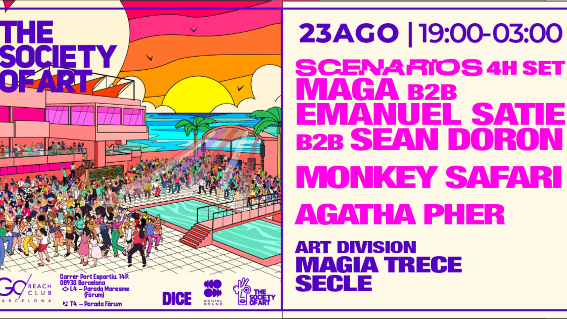 The Society of Art: SCENARIOS, Monkey Safari, Agatha Pher Live | From 19:00 p.m till 02:30 a.m.