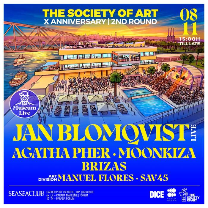 Cartel de The Society of Art X Anniversary / 2ND Round en Seaseaclub