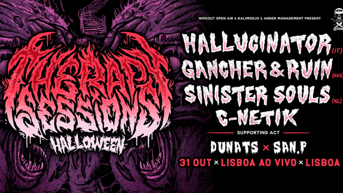 Therapy Sessions Halloween Lisboa c/ Hallucinator + Gancher & Ruin + Sinister Souls :: LAV image