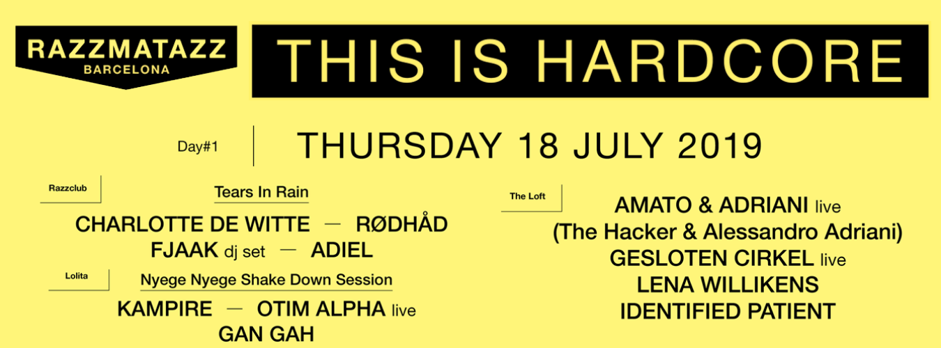 This Is Hardcore | Charlotte De Witte, Rødhåd, FJAAK, Amato & Adriani image