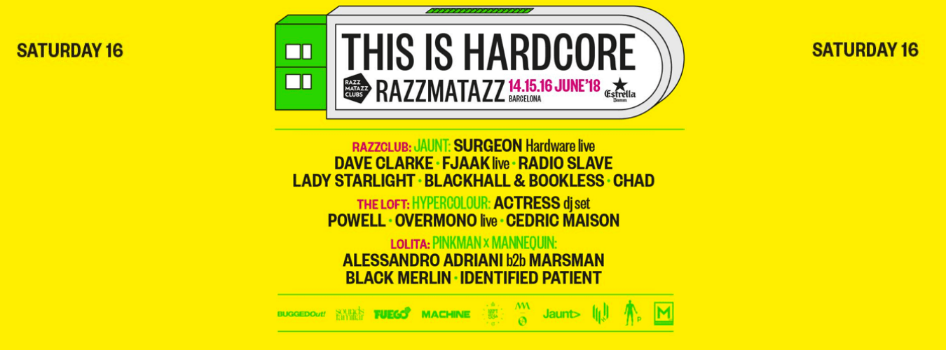 This Is Hardcore | Surgeon LIVE, Dave Clarke, FJAAK LIVE, Radio Slave, Actress DJ SET image