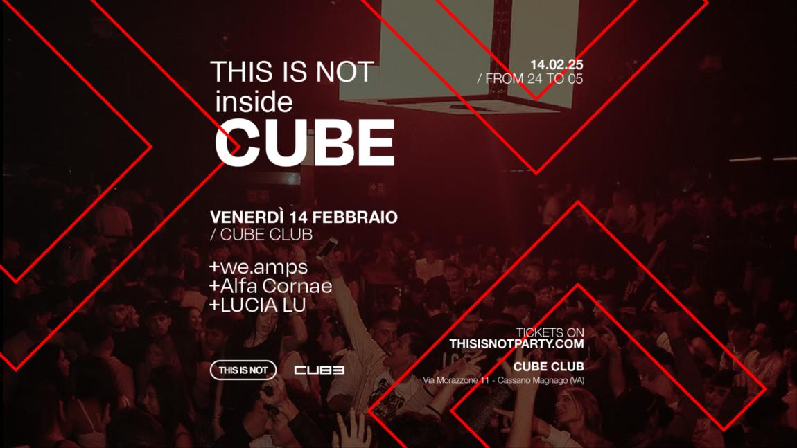 Locandina THIS IS NOT in the CUBE, Alfa Cornae and we.amps
