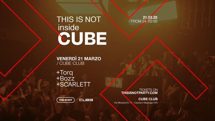 Cover for event: THIS IS NOT in the CUBE w/ SCARLETT