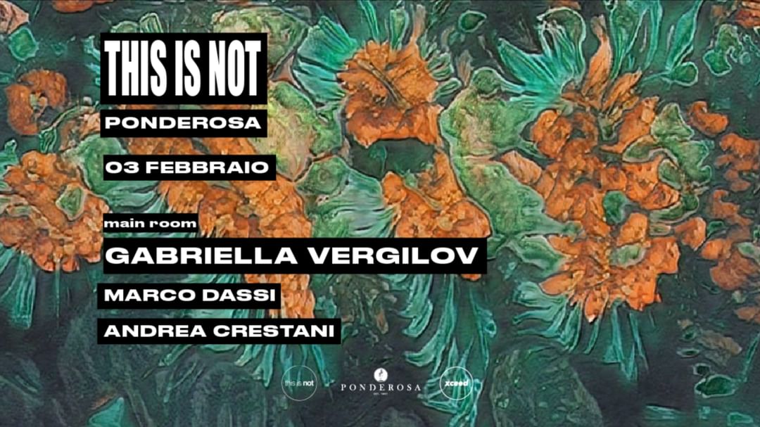 Capa do evento This is not w/ Gabriella Vergilov, Marco Dassi and  Andrea Crestani