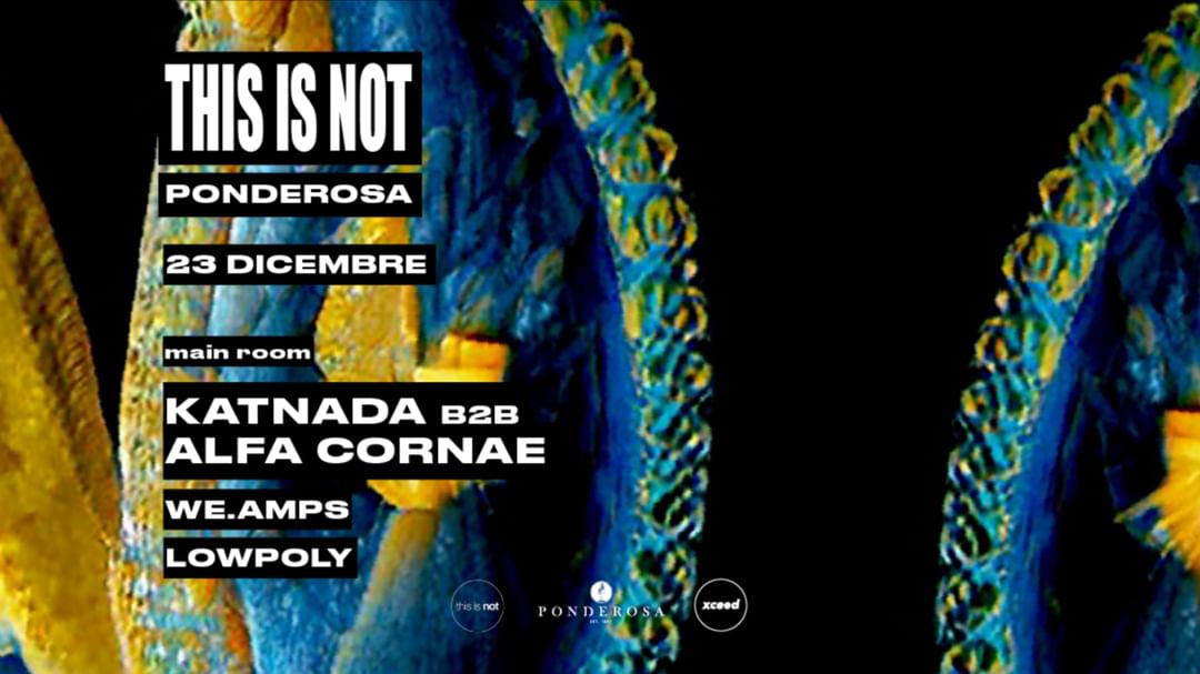 Capa do evento This is not XMAS edition w/ KATNADA b2b ALFA CORNAE, we.amps and Lowpoly