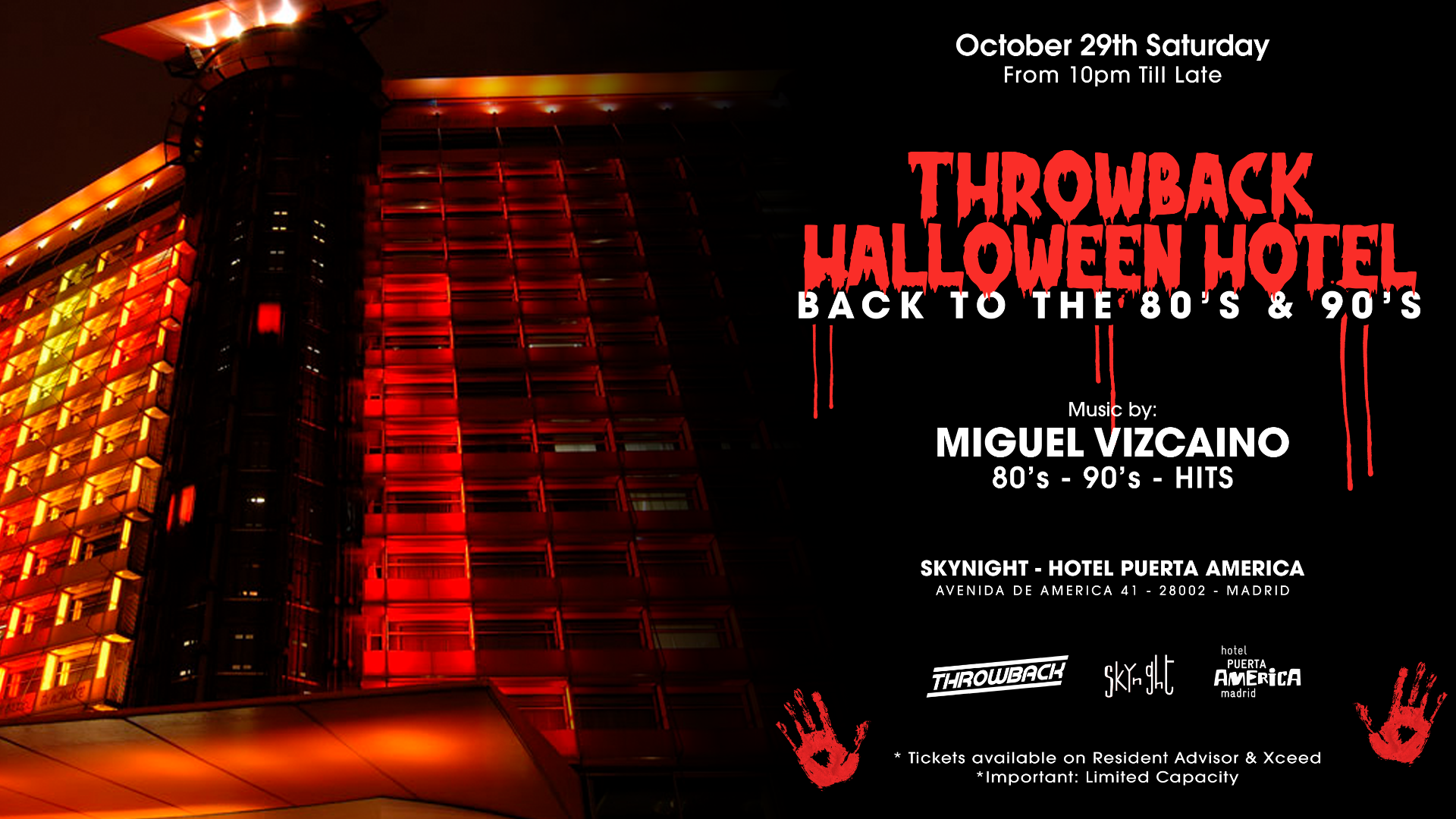 Back to 80&90' Rooftop Party - Throwback Hotel Halloween image