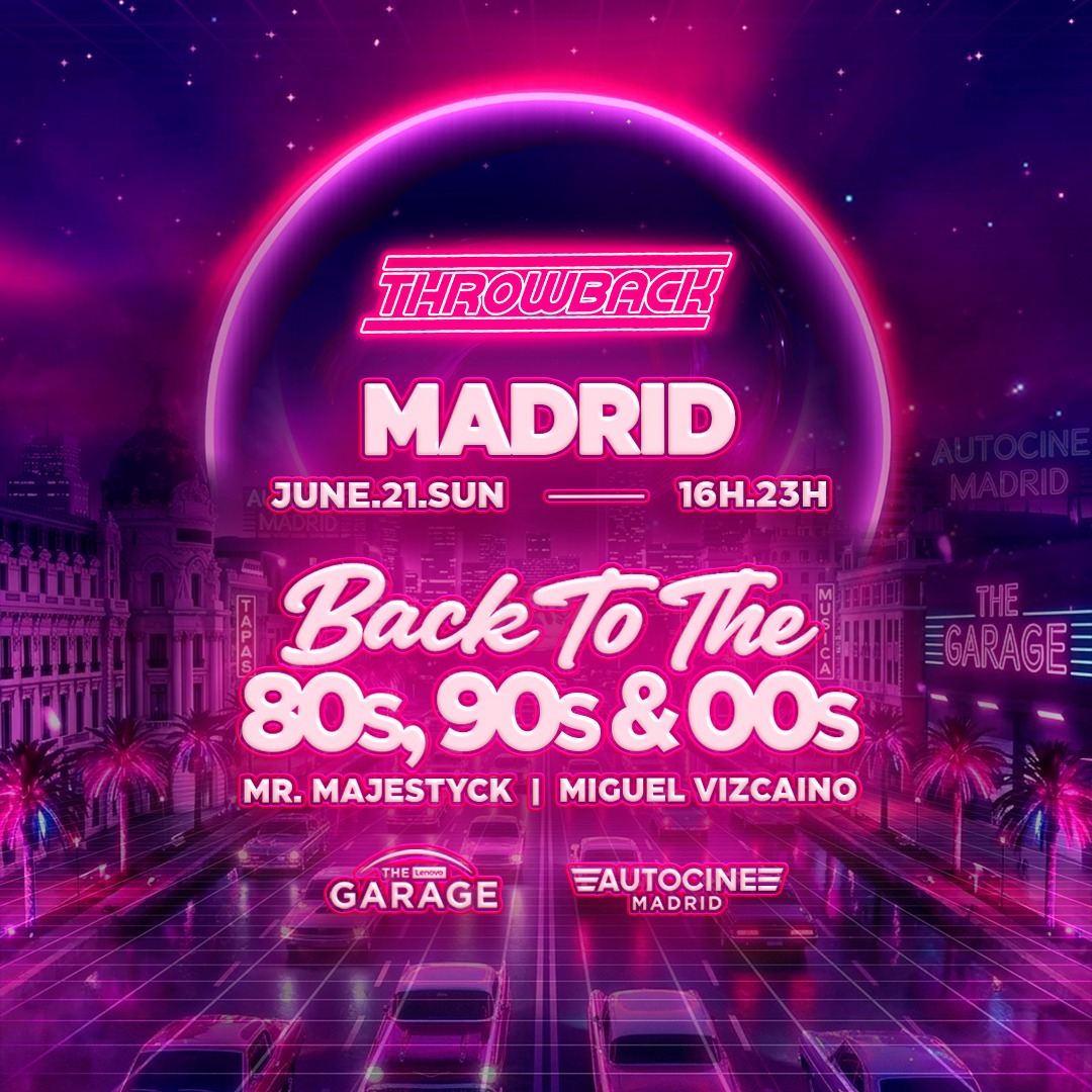 Throwback MADRID (Autocine OPEN AIR) - Back to 80s, 90s & 00s image