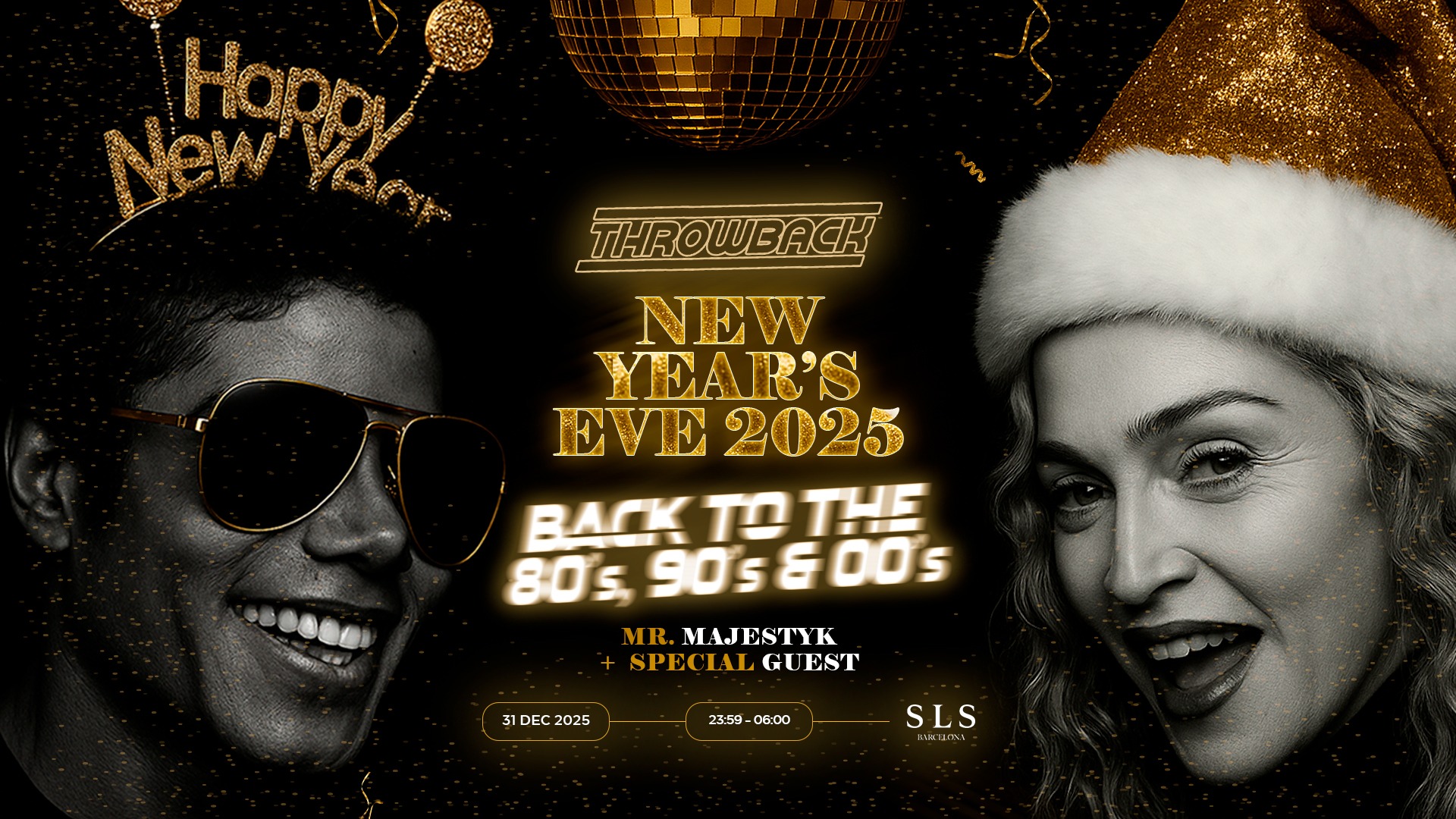 Throwback NYE 2025 – Back to 80s, 90s & 00s image