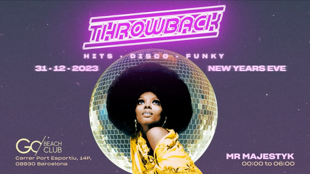 Couverture de l'événement Throwback NYE - Back to 80' & 90 Music