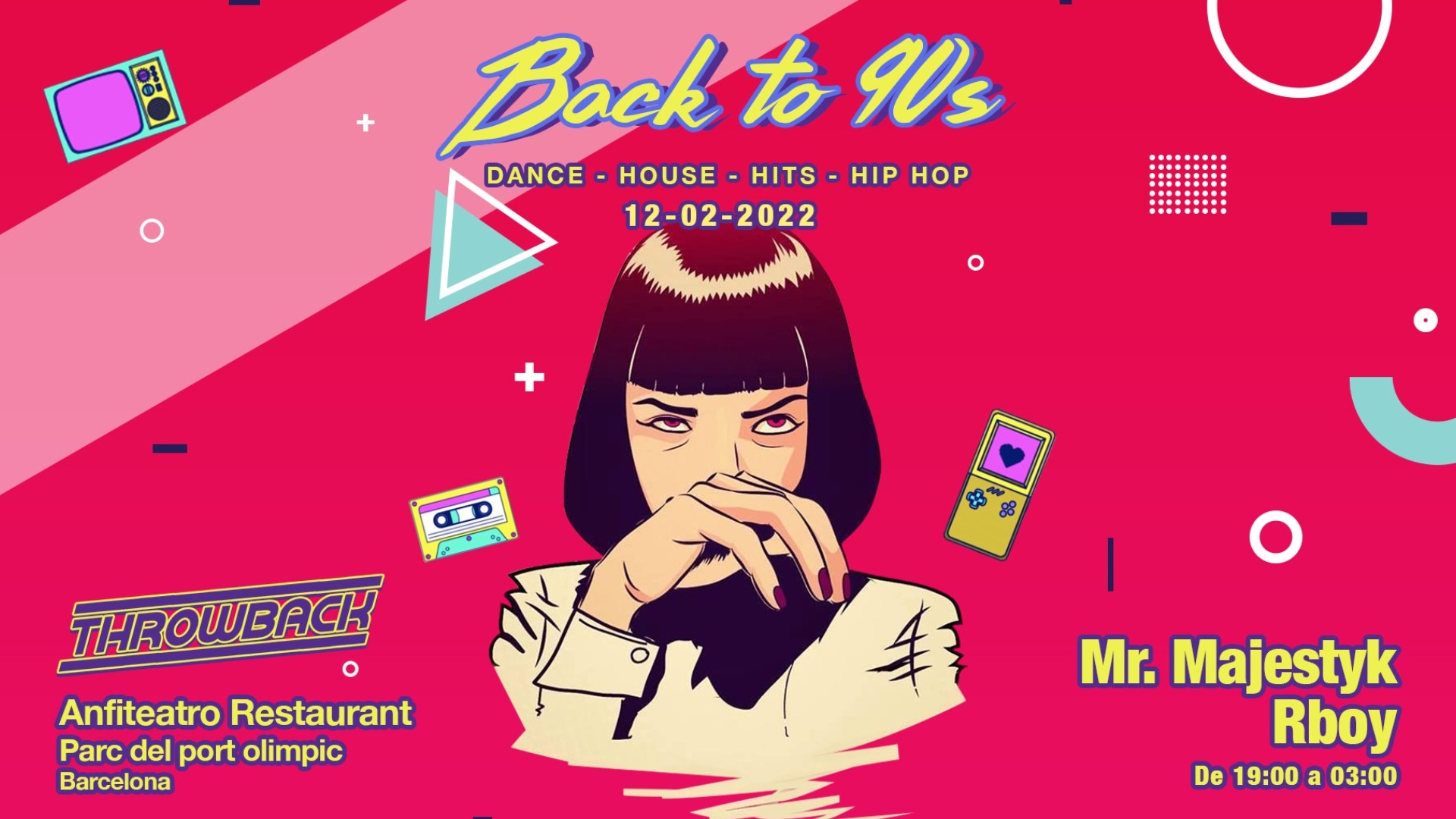 Throwback party pres: Back to 90' image