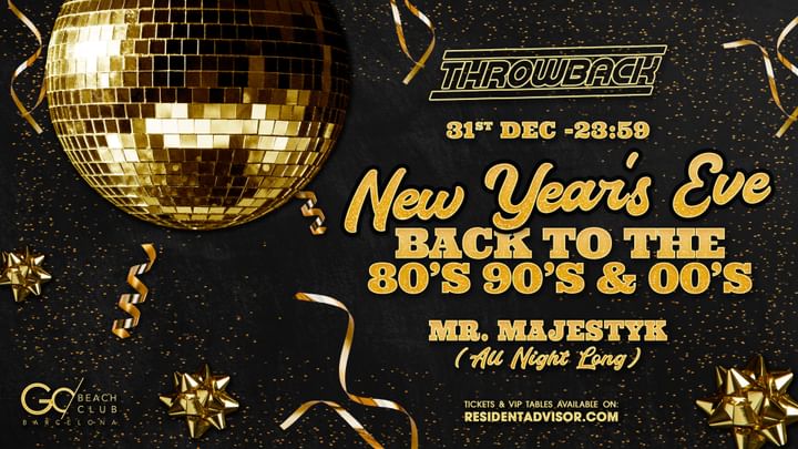 Cover for event: Throwback - RETRO NYE 2024 (Back to 80's 90's & 00's)