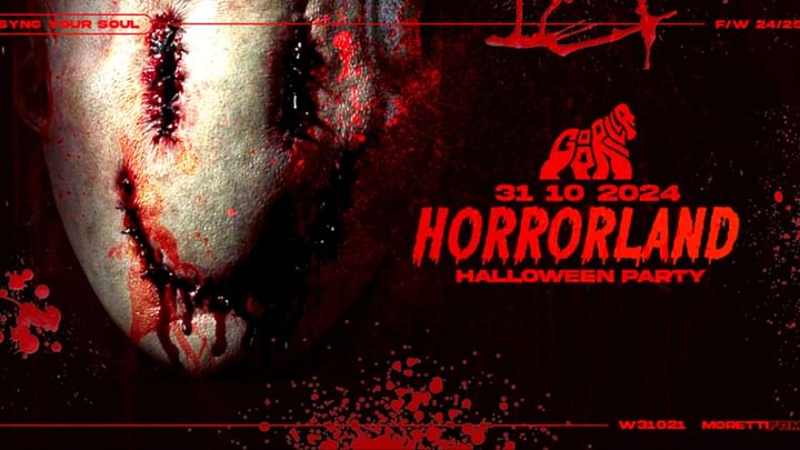 Cover for event: Thu 31.10 • HORRORLAND • Omaggio entro 00:00 con registrazione