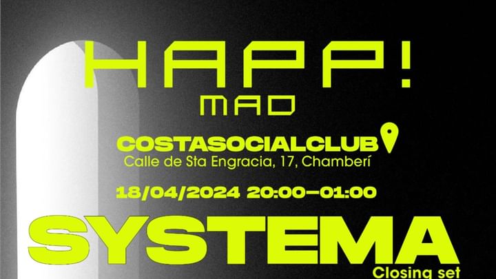 Cover for event: Thursday 18th HAPP! @ Costa Social Club