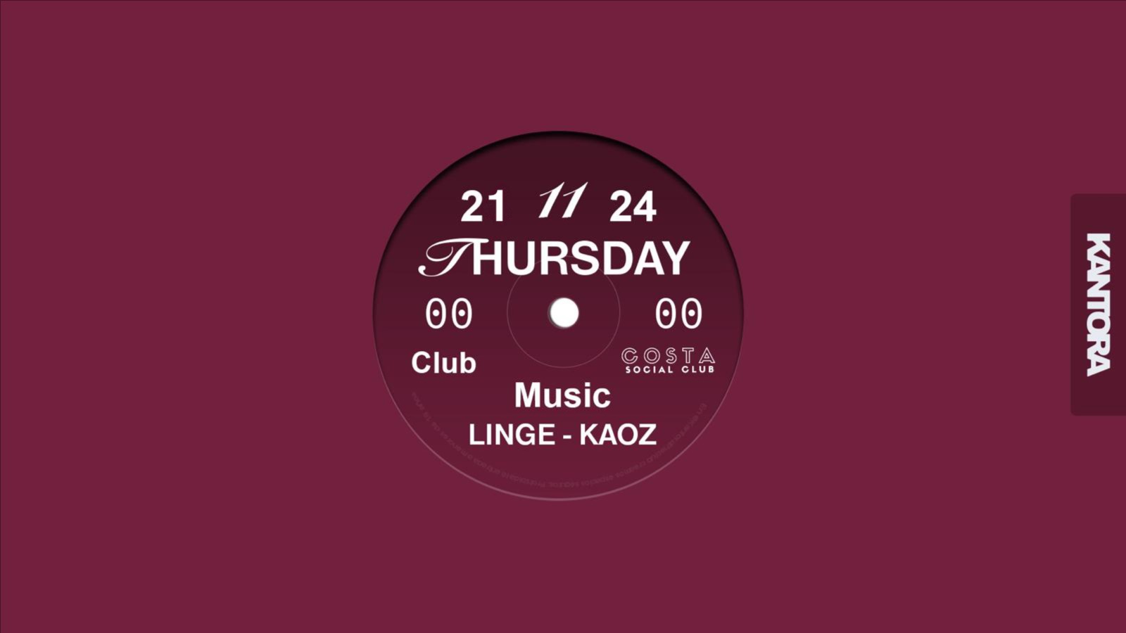 Thursday 21th "Kantora" @ Costa Social Club image