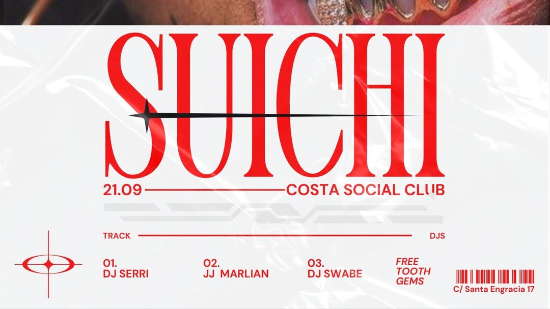 Cartel del evento Thursday 21th "La Suichi" @ Costa Social Club