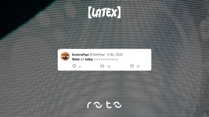 Cover for event: Thursday 23/11 // ROTO en LÁTEX