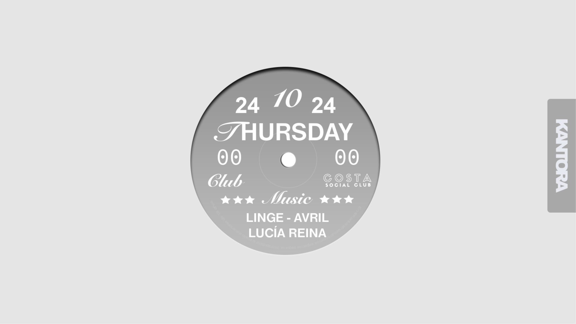 Thursday 24th "Kantora" @ Costa Social Club image