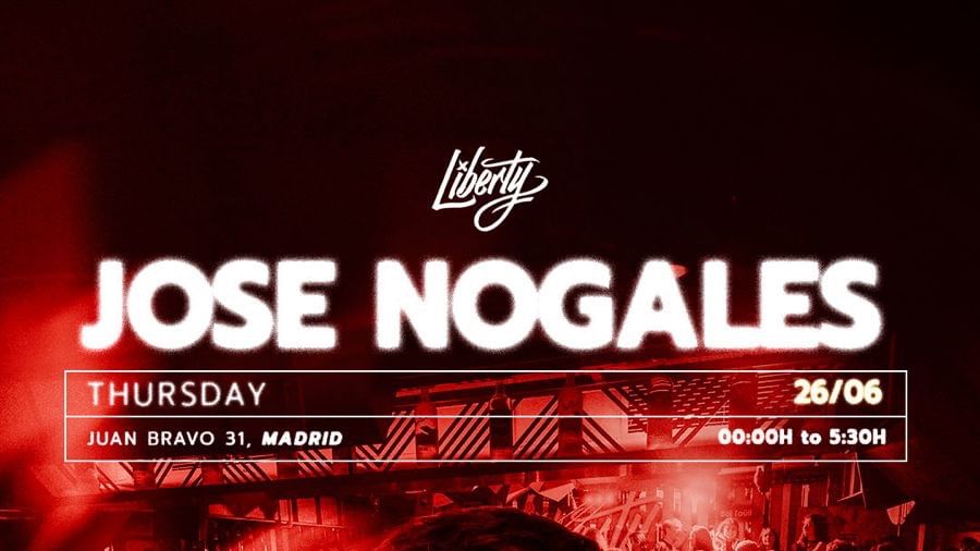 Copertina evento Thursday 26 w/ José Nogales 