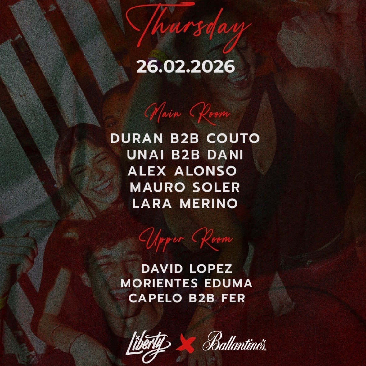 Thursday 26th by Ballantines 10