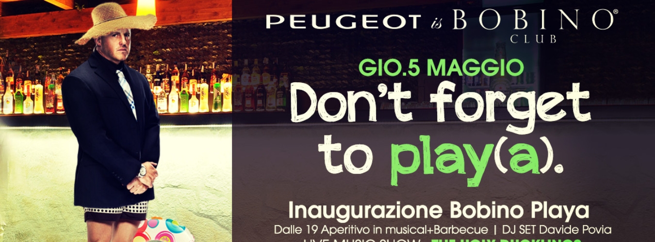 Thursday Afterwork | Inaugurazione Bobino Playa image