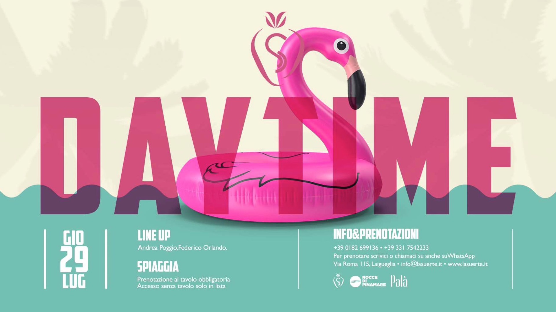 ThursDAY Beach Party - Gio 29/07 From 14 to 20 - La Suerte