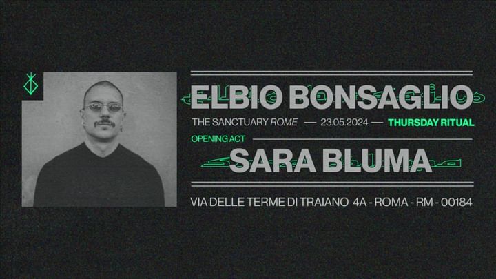 Cover for event: THURSDAY RITUALS  - Elbio Bonsaglio, Sara Bluma