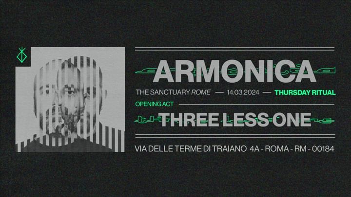 Cover for event: THURSDAY RITUALS  - Armonica, Three Less One